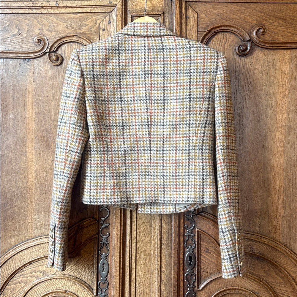 L'AGENCE Multicolor Plaid Double-Breasted Blazer - Picture 10 of 16